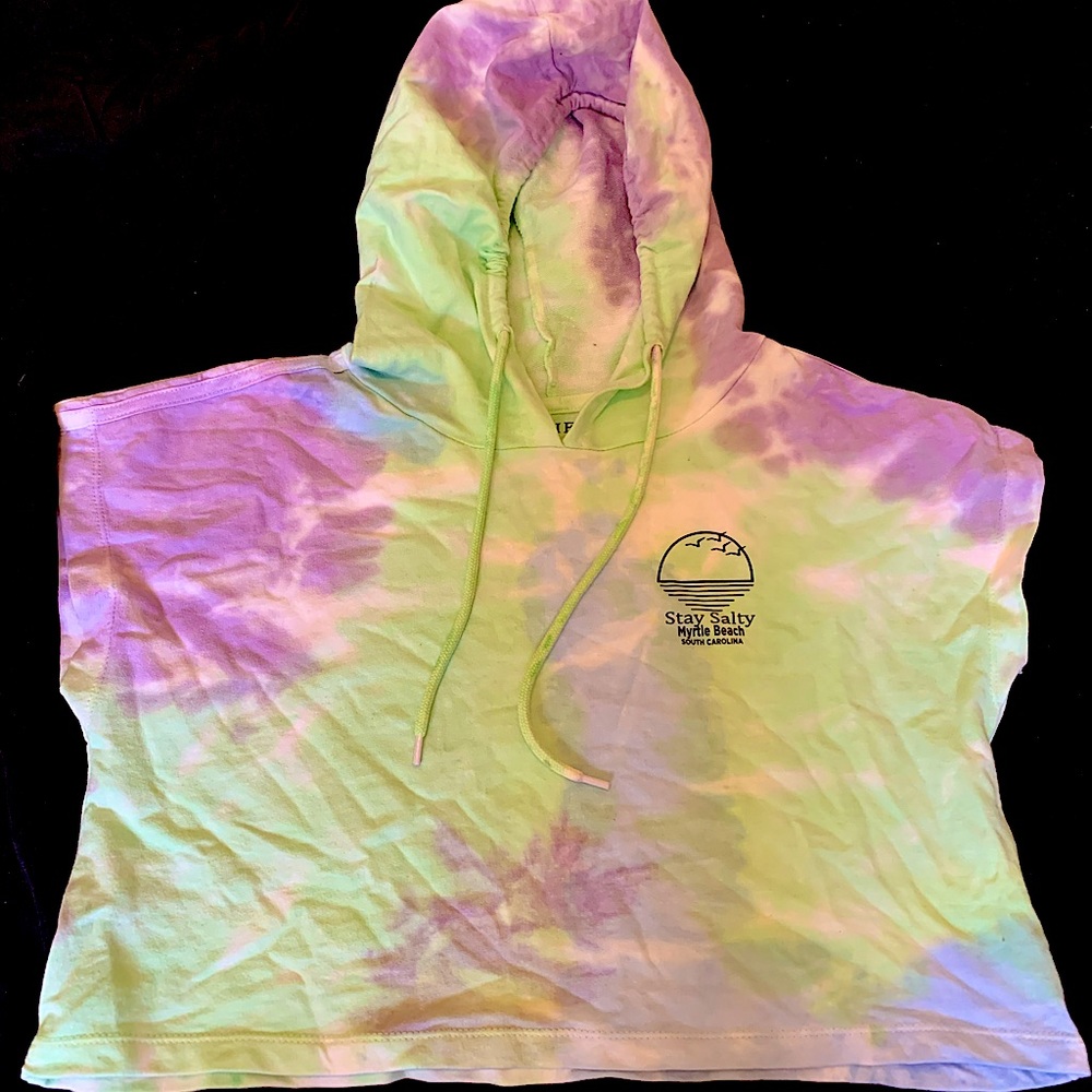 🔴Tie dye cropped hoodie